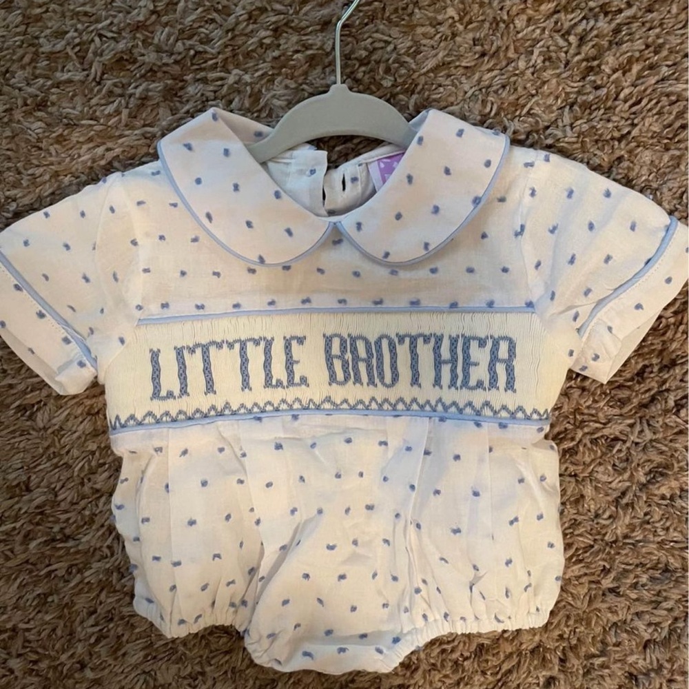 NB little brother smock outfit